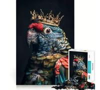 Rompecabezas Loro Pequeño Rey para Adultos, 1000 Piezas, Juguete de lógica, diversión Relajante, Bordes Suaves, (38x52cm)