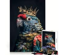 Rompecabezas Loro Pequeño Rey para Adultos, 1000 Piezas, Juguete de lógica Resistente, Juego Relajante, Borde Transparente, Regalo artístico (50x75cm)