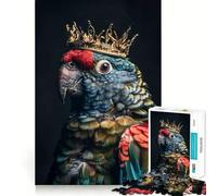 Rompecabezas Loro Pequeño Rey para Adultos, 1000 Piezas, Juguete de lógica Resistente, Juego Relajante, Borde Transparente, Regalo artístico (50x75cm)