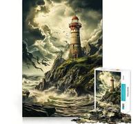 Rompecabezas Los Secretos del Viejo Faro, 1000 Piezas para Adultos, Juguete para ejercitar la Mente, Momento de Paz, Arte de Corte nítido, Coleccionable 38x52cm