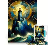 Rompecabezas Luminoso Guardianes del Mar para Adolescentes, 1000 Piezas, Juguete para ejercitar la Mente, diseño Relajante, Montaje, Sorpresa navideña (38x26cm)