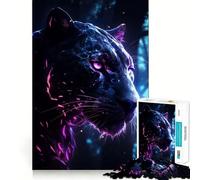 Rompecabezas Luminosos Panther para Adolescentes, 1000 Piezas, Juguete de lógica Fina, Suave, Relajante, Bordes limpios, Regalo Premium (38x26cm)
