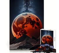 Rompecabezas Luna de Sangre Despertada Eclipse para Adolescentes 1000 Piezas Intelecto Habilidad Recreación Pacífica Limpio Unirse Regalo de Invierno (38x26cm)