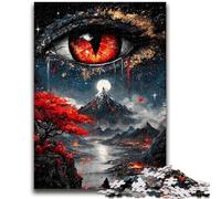 Rompecabezas Magic Eye de 1000 Piezas para Adolescentes y Adultos Ejercita el Cerebro Juguetes adictivos para Cultivar la Paciencia Ideal para Parejas (38x26cm)