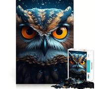 Rompecabezas mágico del búho de 1000 Piezas para Adultos, Juguete para estimular la lógica, Divertido y Elegante, Regalo (38x52cm)