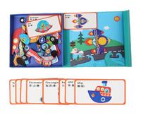 Rompecabezas magnéticas, Rompecabezas magnéticos - Pegatizas sensoriales sensoriales de Viaje magnético de Madera | Juego de Rompecabezas a Juego, Juego de Aprendizaje Educativo para el hogar,