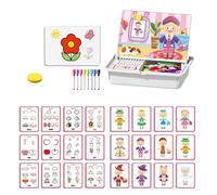 Rompecabezas magnéticos de doble cara for viajes, juego de vestir caras, juguete educativo de aprendizaje, nuevo juego de matemáticas magnético 2026, mejora la creatividad(Women)