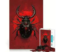 Rompecabezas Majestuosidad del Escarabajo Ciervo para Adultos, 1000 Piezas, Pure Logic Toy, antiestrés, Corte preciso, artículo de Santa Claus 38x26cm