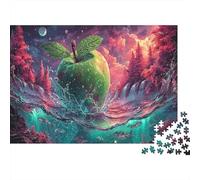 Rompecabezas Manzana Verde Gigante en Aguas apresuradas Puzzle 1000 Piezas, Decoración del Hogar, para Adultos 70x50cm/1000pcs