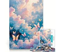 Rompecabezas Mariposa en Vuelo Pastel para Adolescentes, 1000 Piezas, Estimula la Memoria, Relajante, Divertido, Ensamblaje, (38x26cm)