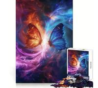 Rompecabezas Mariposa Espacial de 1000 Piezas para Adultos Juguete para ejercitar la Mente Imagen Suave y Relajante para armar Un Regalo Encantador (38x52cm)