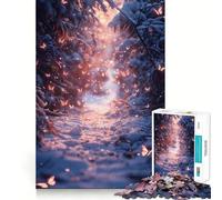 Rompecabezas Mariposas de Invierno 1000 Piezas Juego de Habilidad Mental Corte Láser Tiempo Tranquilo Ejercicio Mental en Casa (50x75cm)