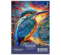 Rompecabezas Martín Pescador 1000 Piezas para Adultos Y Familias - Puzzle DIY, Desafío Satisfactorio 52x38cm/1000pcs