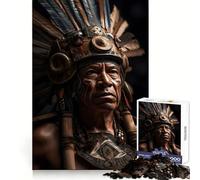 Rompecabezas mayas Antiguos de 1000 Piezas para Adolescentes Entrenamiento Mental Fácil de Usar Diseño Uniforme Regalo Elegante de Navidad (38x52cm)