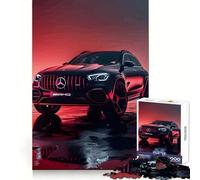 Rompecabezas Mercedes-AMG Negro sobre Superficie Reflectante para Adultos 1000 Piezas Ejercicio Mental Diversión sin estrés Bordes definidos Regalo Ideal (38x26cm)
