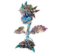 Rompecabezas metal 3D para adultos, kit del modelo planta Flor Can-níbal | Rompecabezas de Cerebro, Decoración de Escritorio, Regalos para Halloween (más de 770 piezas)