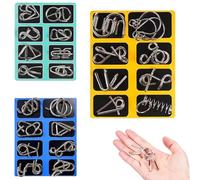 Rompecabezas Metal Juego de Anillos Educativo, Juegos de Inteligencia, para Niños y Adultos Juego Mesaa