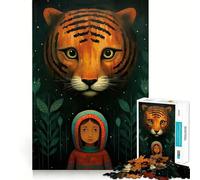 Rompecabezas Mi Amigo el Tigre de 1000 Piezas para Adultos Desarrolla la Capacidad Mental y estimula el Cerebro Bordes precisos (38x52cm)