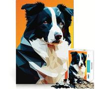 Rompecabezas Mi Perro Border Collie para Adolescentes, 1000 Piezas, para estimular la Memoria, Relajante y Divertido, para armar, (50x75cm)