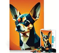 Rompecabezas Mi Perro Chihuahua para Adolescentes, 1000 Piezas, fortalece la Memoria, Alivia la tensión, Borde Liso, Sorpresa navideña (38x26cm)