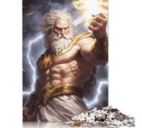 Rompecabezas Mighty Zeus, difícil, 100% cartón Reciclado, Ideal para Mujeres y Hombres, Regalo para el Día del Padre, 1000 Piezas (75 x 50 cm)