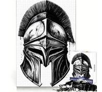 Rompecabezas Minimalista de 1000 Piezas con diseño de Casco Antiguo Desarrolla la lógica, fomenta la concentración y es un Regalo Original (38x52cm)