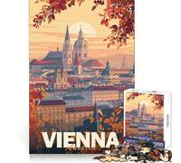 Rompecabezas Minimalista de 1000 Piezas de la Ciudad de Viena para Adolescentes: fortalece la Memoria, estimula el Descanso y Ofrece una Experiencia Festiva Sorprendente (38x26cm)