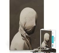 Rompecabezas Minimalista de 1000 Piezas Veiled Solitude para Adultos Juego de lógica con Cortes de precisión y Bordes Lisos reuniones Familiares (50x75cm)