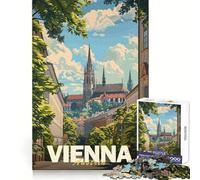 Rompecabezas Minimalista de la Ciudad de Viena para Adolescentes, 1000 Piezas, Actividad Relajante para desarrollar la Capacidad de razonamiento, Bordes limpios, (50x75cm)