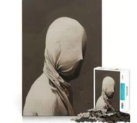 Rompecabezas Minimalista Veiled Solitude para Adolescentes,1000 Piezas,Estimulante para la Mente,Divertido,de Corte Limpio,componentes Resistentes,Actividad para Compartir en Familia (38x52cm)