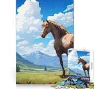 Rompecabezas Mirada al Atardecer de 1000 Piezas para Adultos Juguete para Pensar, Calma, relajación, diseño Limpio, decoración de Pared 38x26cm