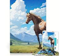 Rompecabezas Mirada al Atardecer de 1000 Piezas para Adultos Juguete para Pensar, Calma, relajación, diseño Limpio, decoración de Pared 38x26cm