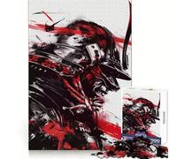 Rompecabezas Mirada Samurai para Adolescentes, 1000 Piezas, Juguete Inteligente para Aliviar el Estrés, Bordes Afilados, Regalo de Cumpleaños (38x26cm)