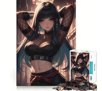 Rompecabezas Misterioso de 1000 Piezas de Kunoichi para Adolescentes Rompecabezas Mental para aliviar la tensión Arte para armar Regalo Premium (50x75cm)