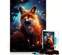 Rompecabezas Misterioso de Zorro Rojo para Adultos, 1000 Piezas, Juego Inteligente, Divertido y Relajante, Ideal para armar, Regalo preciado (50x75cm)