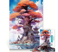 Rompecabezas místico de Gran árbol de 1000 Piezas para Adolescentes Fortalece la Memoria Ocio en casa Bordes limpios Regalo Ideal (38x52cm)