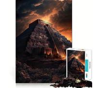 Rompecabezas místico de la pirámide Maya para Adultos, 1000 Piezas, Juguete para ejercitar la Mente, Juego Relajante, diseño y Montaje, Regalo increíble (50x75cm)