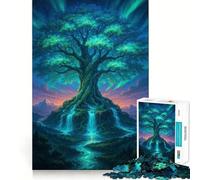 Rompecabezas místico del Árbol de la Vida para Adolescentes, 1000 Piezas, fortalece la Memoria, Alivia la tensión, Borde Liso, Sorpresa navideña (50x75cm)