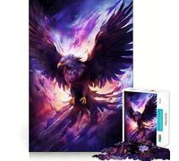 Rompecabezas místico del Ave fénix de 1000 Piezas para Adolescentes Ayuda a Mejorar la Memoria Diseño Divertido y Relajante Regalo Elegante (38x52cm)