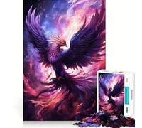Rompecabezas místico del Ave fénix de 1000 Piezas para Adolescentes Ayuda a Mejorar la Memoria Diseño fácil de armar Regalo conmovedor (38x52cm)