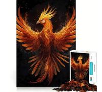 Rompecabezas místico del Ave fénix de 1000 Piezas para Adultos Regalos para Mejorar la Memoria y el Tiempo Libre Decoración de Pared con Corte preciso (50x75cm)