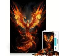 Rompecabezas místico del Ave fénix de 1000 Piezas para Adultos y Adolescentes Rompecabezas Mental Arte Relajante Regalo Original (50x75cm)