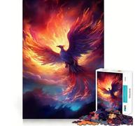 Rompecabezas místico del Ave fénix de 1000 Piezas para Adultos y Adolescentes Rompecabezas Mental Arte Relajante Regalo Original (50x75cm)