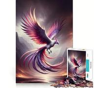 Rompecabezas místico del Ave fénix para Adultos, 1000 Piezas Fortalece la Memoria Divertido y Relajante Borde de Calidad Regalo Ideal para Festivales (38x26cm)