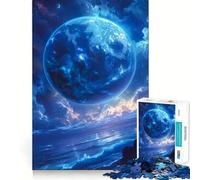 Rompecabezas místico del océano del Planeta Azul de 1000 Piezas para Adultos Desarrolla la Capacidad Mental y estimula el Cerebro Bordes precisos (38x26cm)