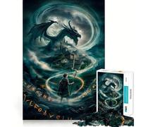 Rompecabezas místico del vórtice del dragón para Adultos, 1000 Piezas Fortalece la Memoria Divertido y Relajante Borde de Calidad Regalo Ideal para Festivales (50x75cm)