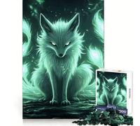 Rompecabezas místico del Zorro Verde para Adultos, 1000 Piezas, Juguete para ejercitar la Mente, Tiempo de relajación, diseño para armar, (38x52cm)