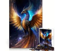 Rompecabezas místico Nebulosa Fénix de 1000 Piezas para Adultos Juguete para concentrarse y ejercitar la Mente Divertido y silencioso Bordes Ajustados Artículo de Deseo de Papá Noel (38x52cm)