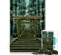 Rompecabezas místicos de templos japoneses para Adultos, 1000 Piezas, Juguete para ejercitar la Mente, Tiempo de relajación, diseño para armar, (50x75cm)