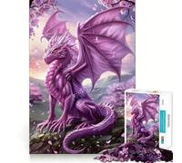 Rompecabezas místicos del dragón de la Suerte para Adolescentes, 1000 Piezas, fortalece la Memoria, Alivia la tensión, Borde Liso, Sorpresa navideña (50x75cm)